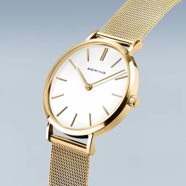 Elegante Uhr "Classic Gold" glänzend
