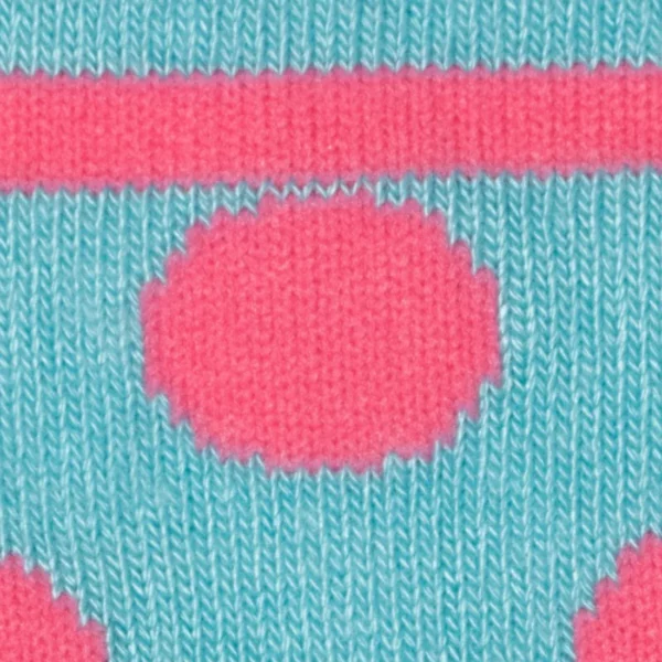 Hübsche und originelle Bamboo-Damensocken "Blue and Pink Polka Dot Socks"