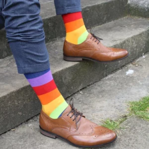 Fesche und originelle Bamboo-Herrensocken "Pride Striped Socks"