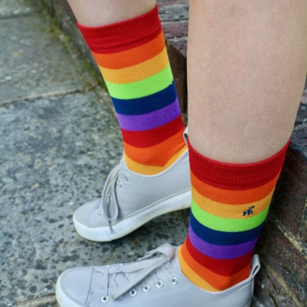 Hübsche und originelle Bamboo-Damensocken "Pride Striped Socks"