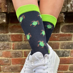 Hübsche und originelle Bamboo-Damensocken "Turtle Socks"