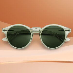 Schicke Sonnenbrille "Casual" mit halbtransparenter, grüner Fassung von Have A Look