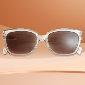 Schicke Sonnenbrille "Mood" mit quadratischer, champagnerfarbener Fassung von Have A Look