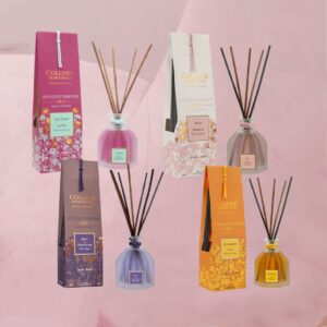 Exklusive Raumduft-Diffusoren mit originellen, kostbaren Duftkreationen im 100ml-Fläschchen von Collines de Provence