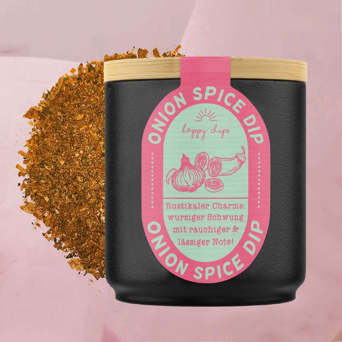 Köstlich pikante Dips in verschiedenen Geschmacksrichtungen in der 80- bis110g-Dose von happy dips
