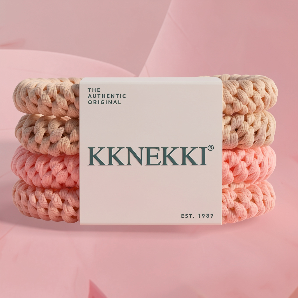 Coole, praktische Haargummis in verschiedenen Farben und Designs im Vierer- und Sechserpack von KKNEKKI