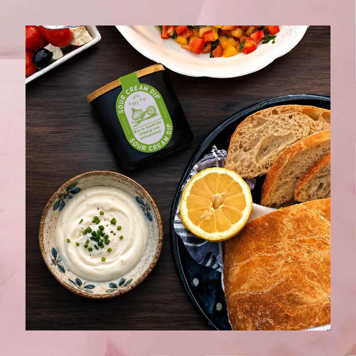 Köstlich pikante Dips in verschiedenen Geschmacksrichtungen im praktischen 100g-Nachfüllpack von happy dips
