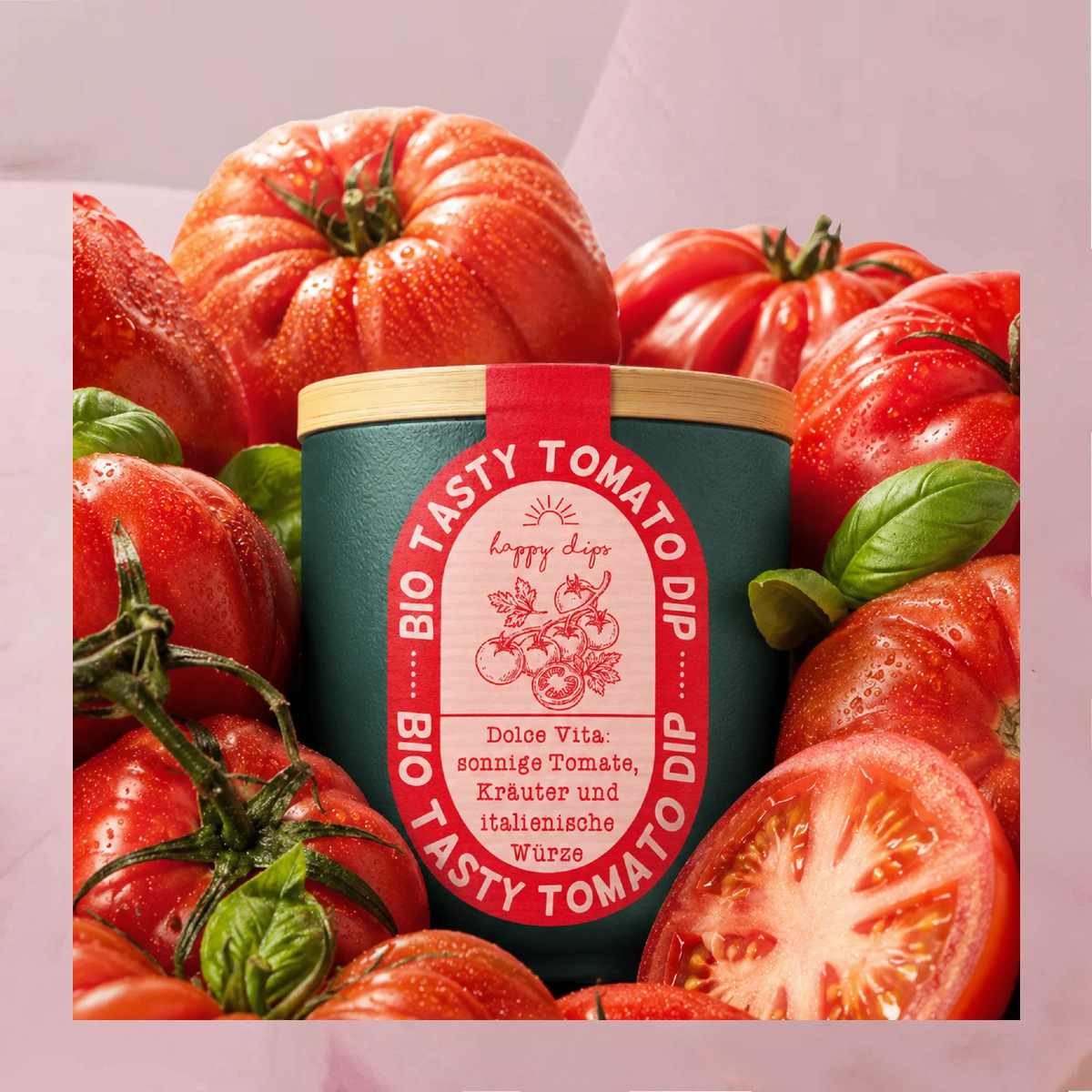Köstlich pikante Dips in verschiedenen Geschmacksrichtungen im praktischen 100g-Nachfüllpack von happy dips