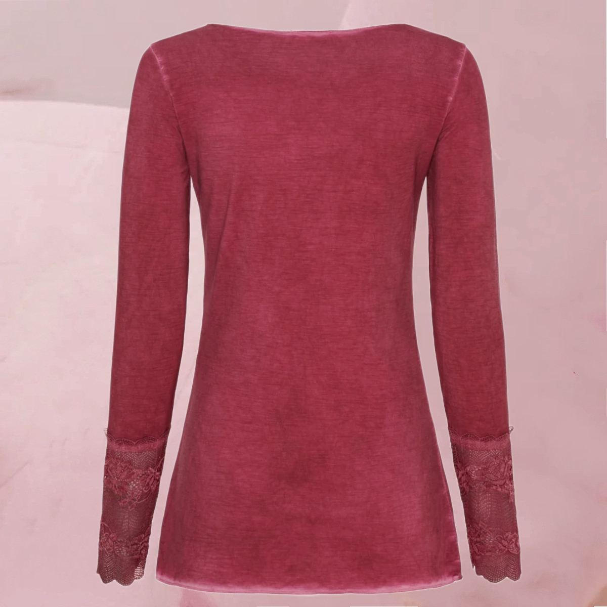 Elegant hübsches Shirt "Mdc Dame Bluse" mit Spitze an den Ärmeln in 7 coolen Farben von Marta Du Chateau