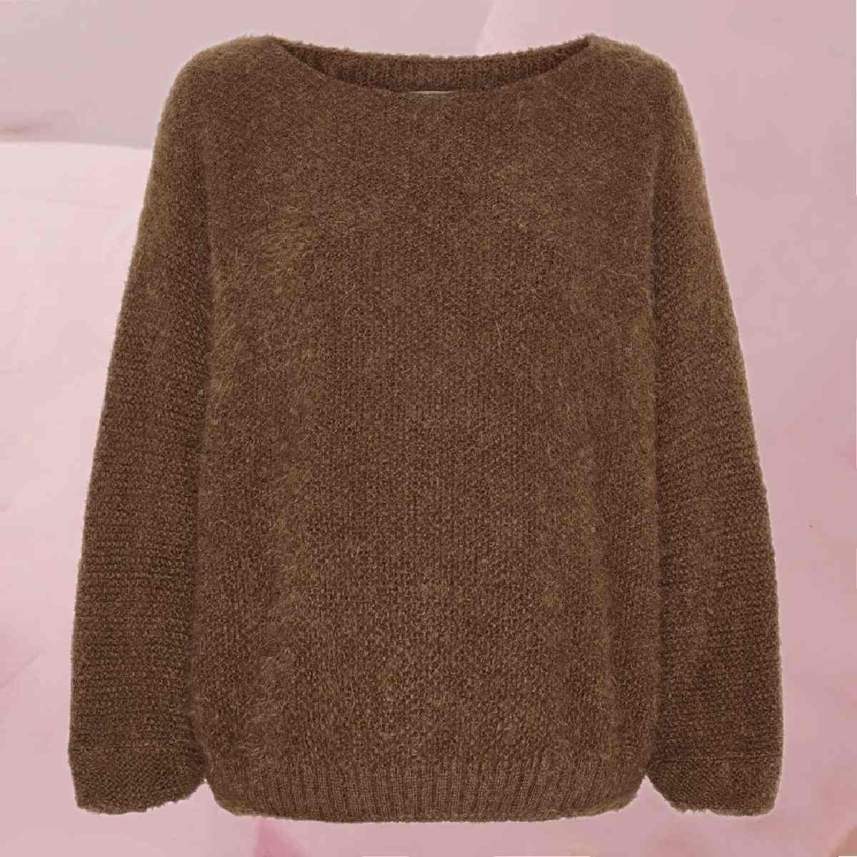 Weich-kuscheliger Strickpullover "Dame Strik MdcAnouk Knit" in 4 trendigen Herbstfarben von Marta Du Chateau