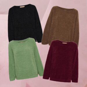 Weich-kuscheliger Strickpullover "Dame Strik MdcAnouk Knit" in 4 trendigen Herbstfarben von Marta Du Chateau