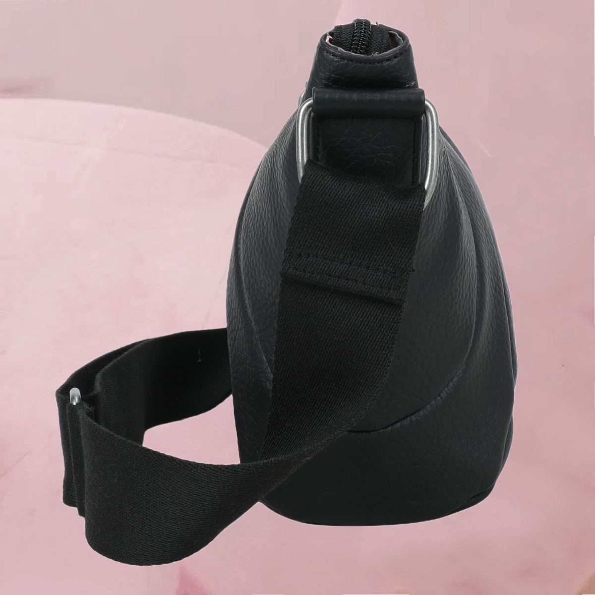Flotter Crossbody-Bag "Croissant Cross" in Beige und Schwarz von fritzi