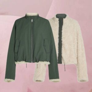 Kuschelig originelle Wende-Jacke "Fredo Jacket Urban Chic" im feinen Dunkelgrün