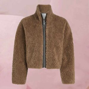 Kuschelig hübsche Teddy-Jacke "Gaia Jacket Coffee Bean" im warmem Kaffeebraun von Circle Of Trust
