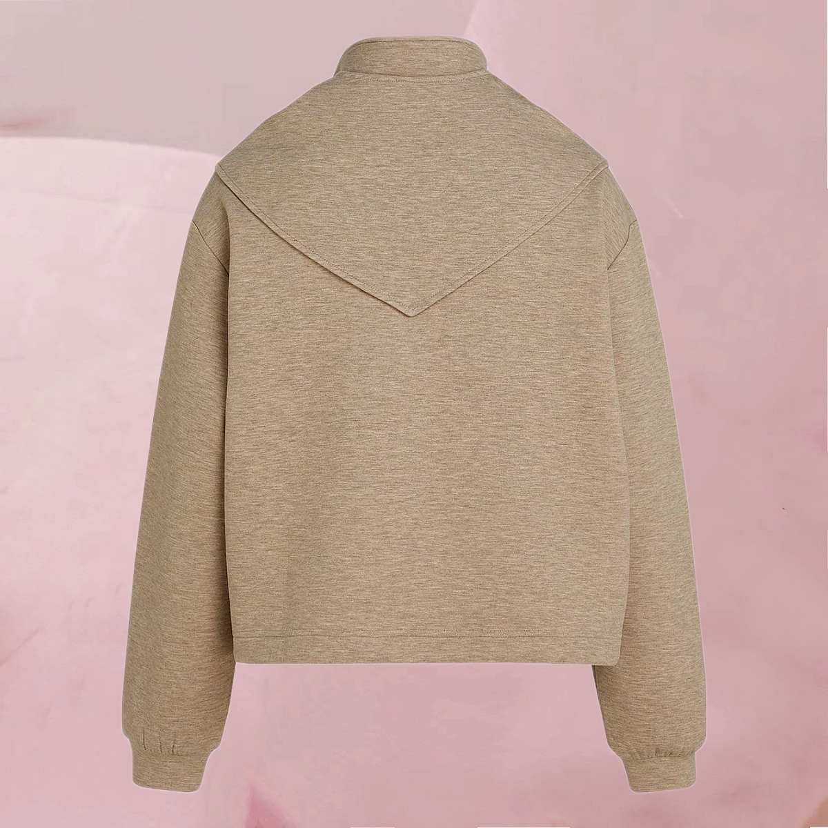 Cooles Sweatshirt "Hilde Sweat" mit passendem Schal in Beige-Melange von Circle Of Trust