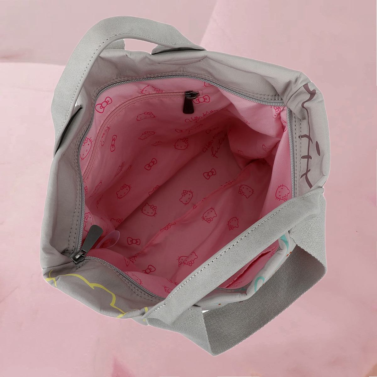 Coole Rucksacktasche "Hello Kitty x Fritzi" in Beige-Grau von fritzi