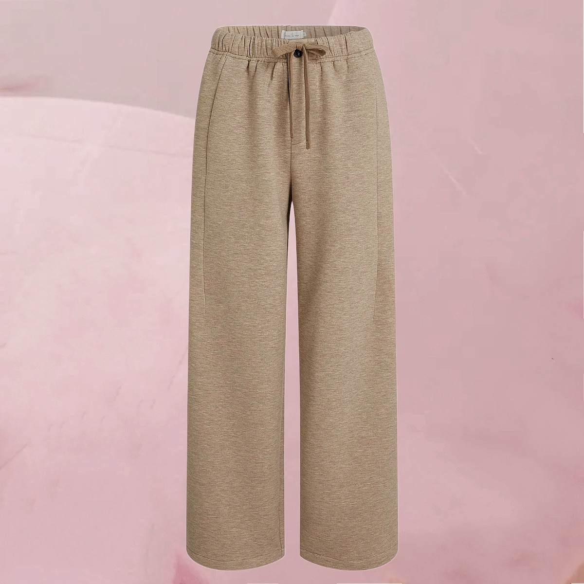 Legere Hose "Leo Pants" mit Kordelzug und Bündchen in Beige-Melange von Circle Of Trust