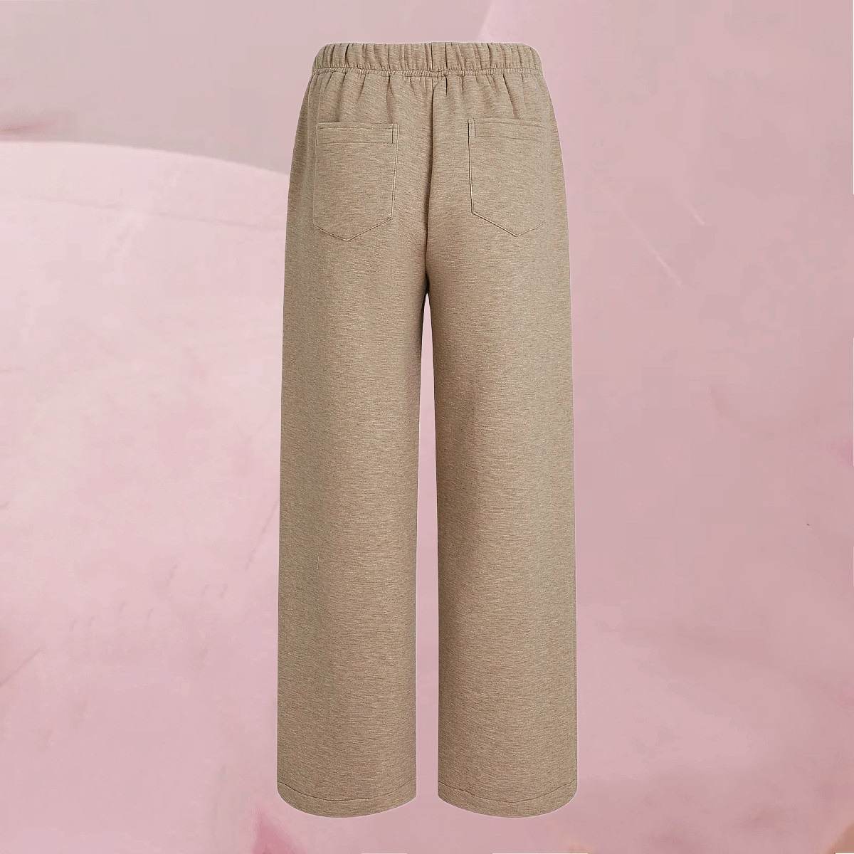 Legere Hose "Leo Pants" mit Kordelzug und Bündchen in Beige-Melange von Circle Of Trust