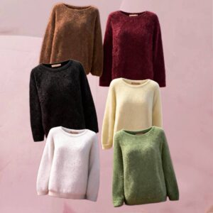 Weich-kuscheliger Strickpullover "Dame Strik MdcAnouk Knit" in 6 trendigen Herbstfarben von Marta Du Chateau