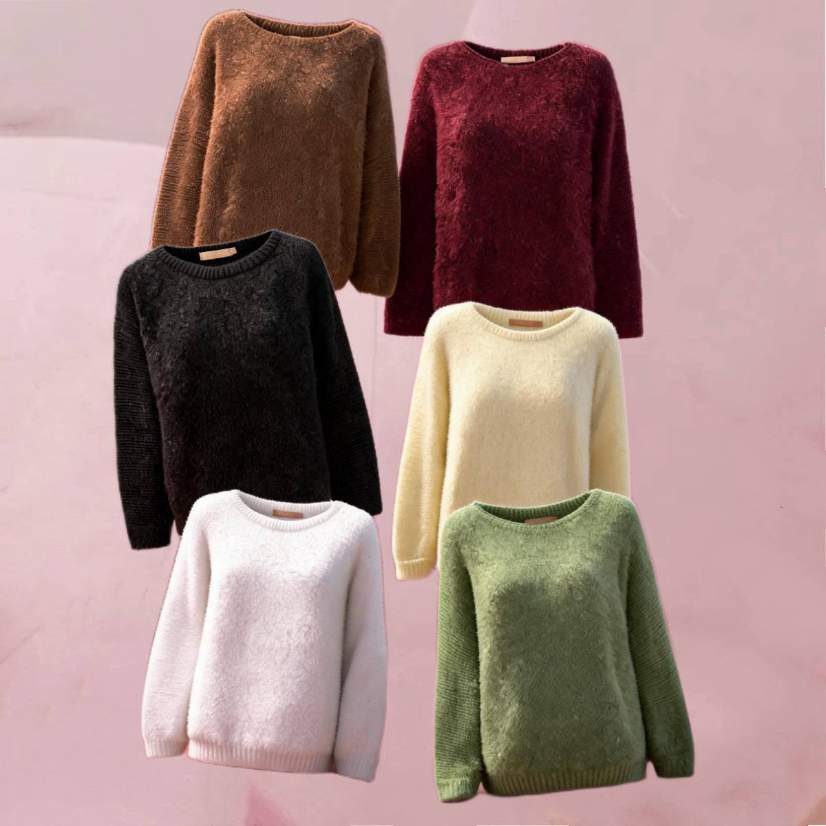 Weich-kuscheliger Strickpullover "Dame Strik MdcAnouk Knit" in 6 trendigen Herbstfarben von Marta Du Chateau