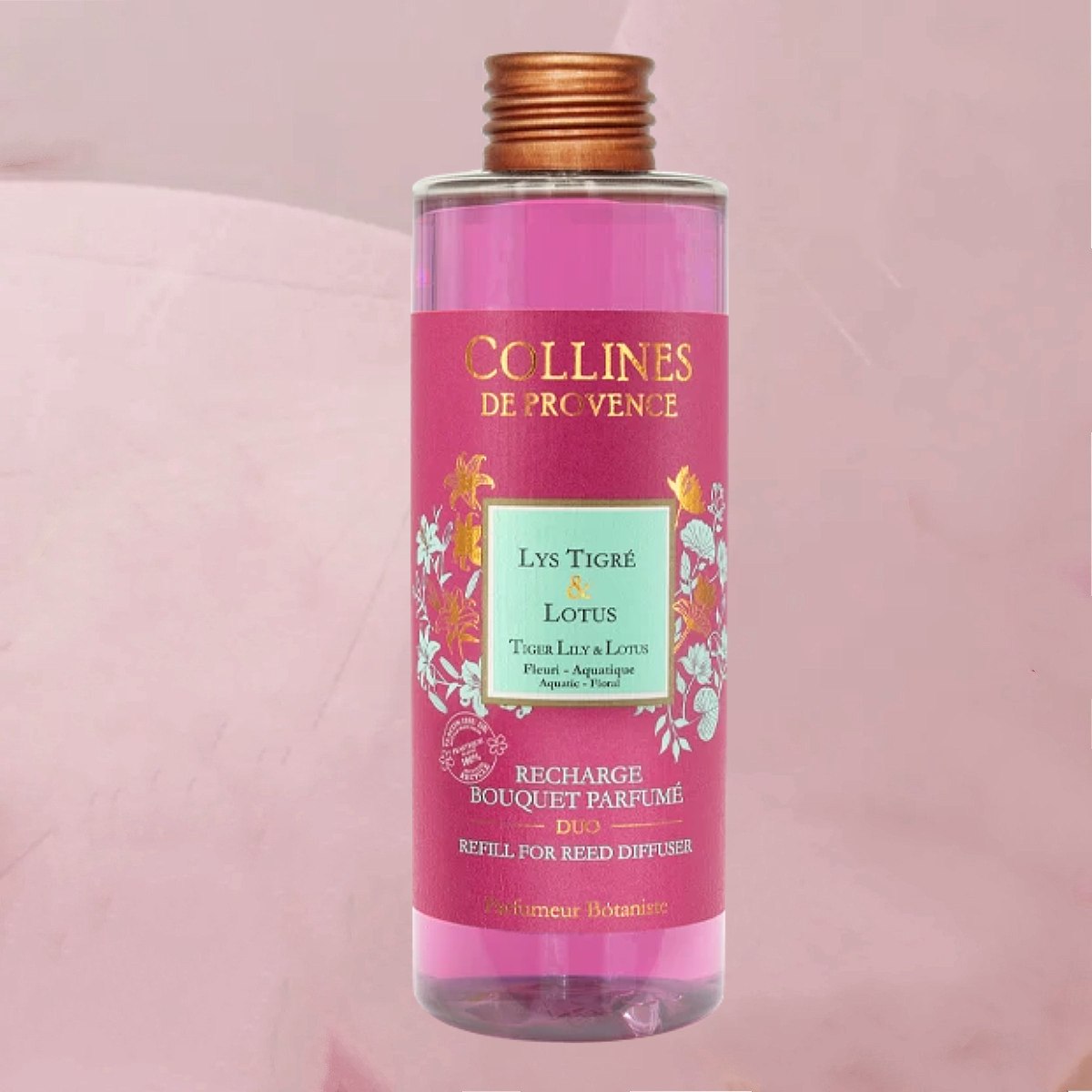 Exklusive Raumduft-Diffusoren mit originellen, kostbaren Duftkreationen im 200ml-Nachfüllfläschchen von Collines de Provence