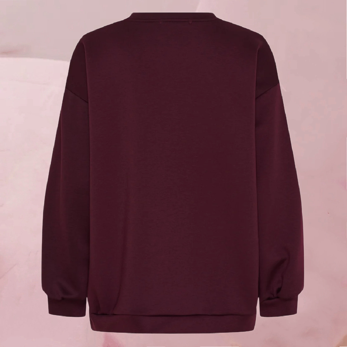 Cooles, trendiges Sweatshirt "Dame Sweatshirt MdcHibiscus" in Sky Blue & Bordeux von Marta Du Chateau