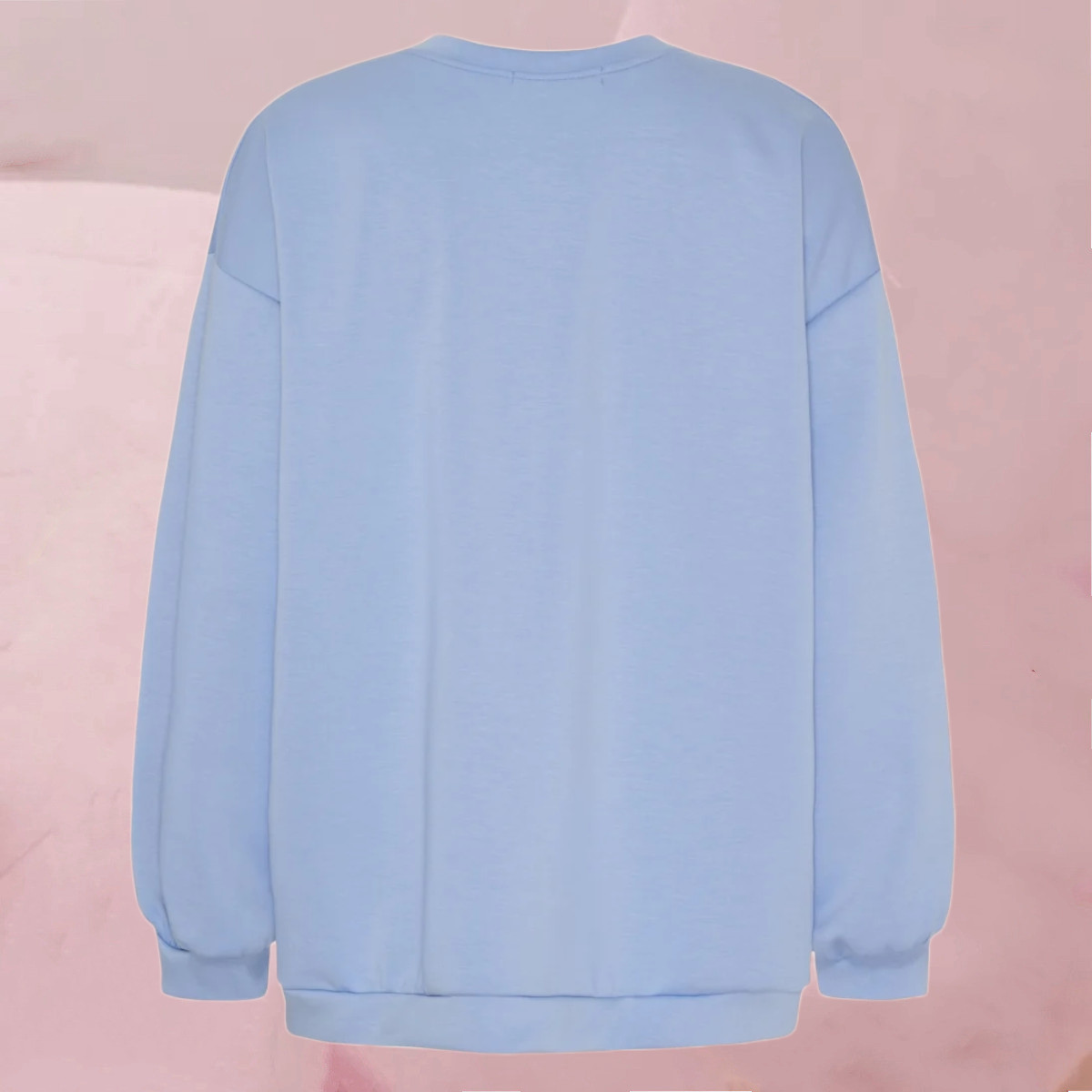 Cooles, trendiges Sweatshirt "Dame Sweatshirt MdcHibiscus" in Sky Blue & Bordeux von Marta Du Chateau
