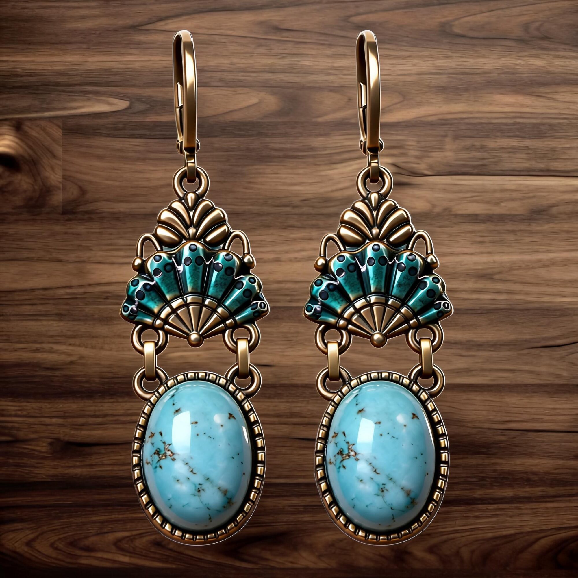 Elegant originelle Ohrringe "Alice" in verschiedenen Glasstein-Variationen im Vintage-Style von urban hippies
