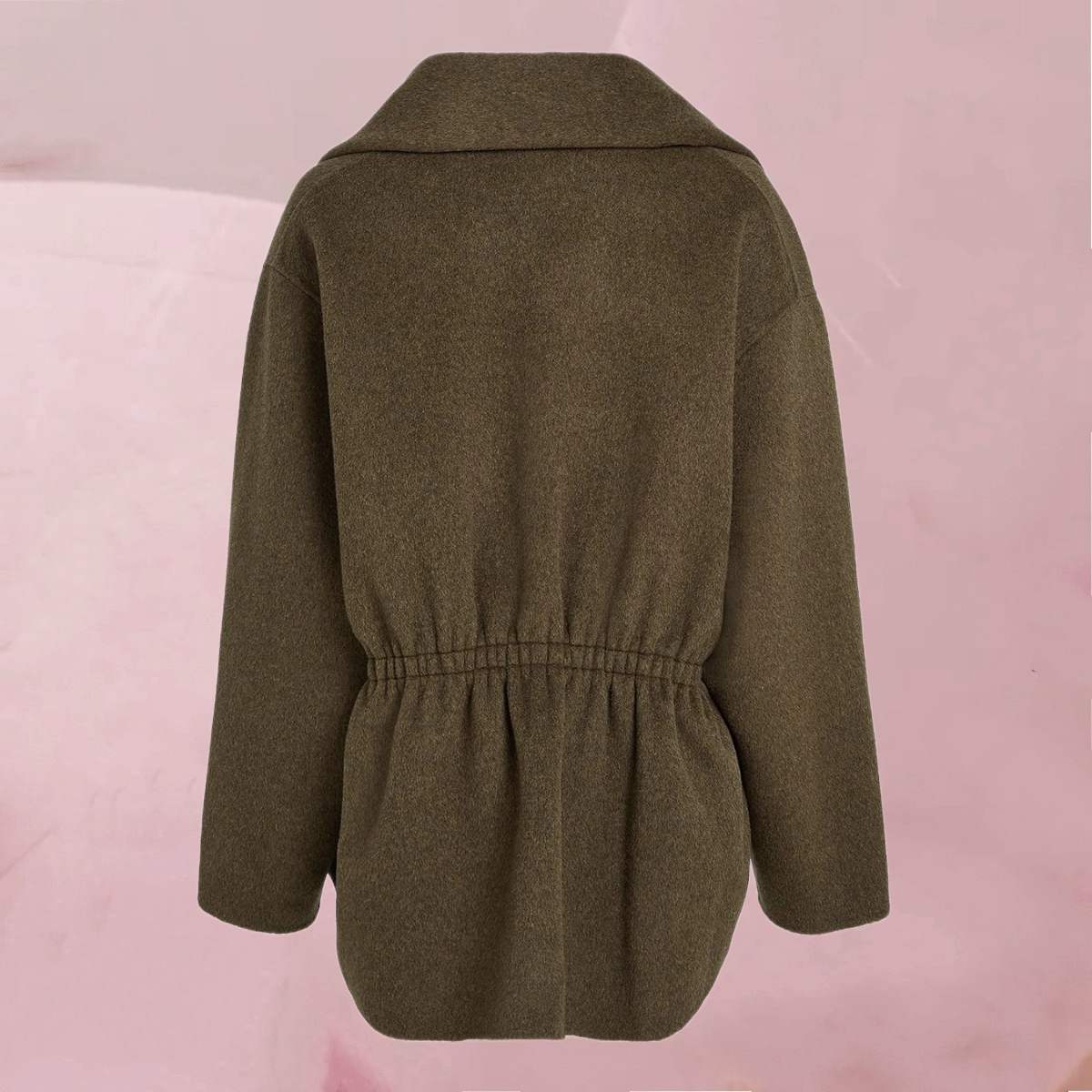 Elegant flotte Jacke "Bless Jacket Raw Umber" mit passendem Schal in Dunkelbraun von Circle Of Trust