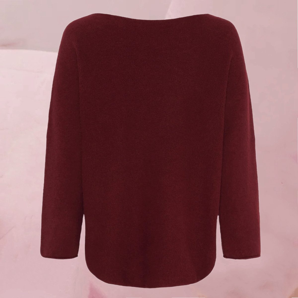 Flauschig weicher Pullover "Dame Strik MDCDagmar" in edlem Weinrot von Marta Du Chateau