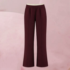 Fesch-moderne Hose &bdquo;Broek Lilian Red Port&ldquo; in feinem Dunkelbordeaux von Harper & Yve