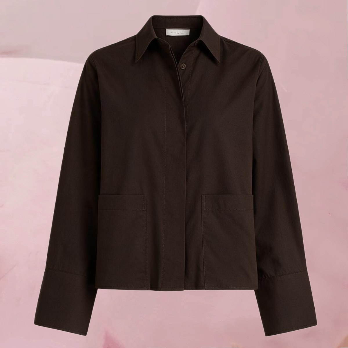 Hübsch lässige Bluse " Olivia Blouse Espresso" in einem warmen Dunkelbraun von Circle Of Trust