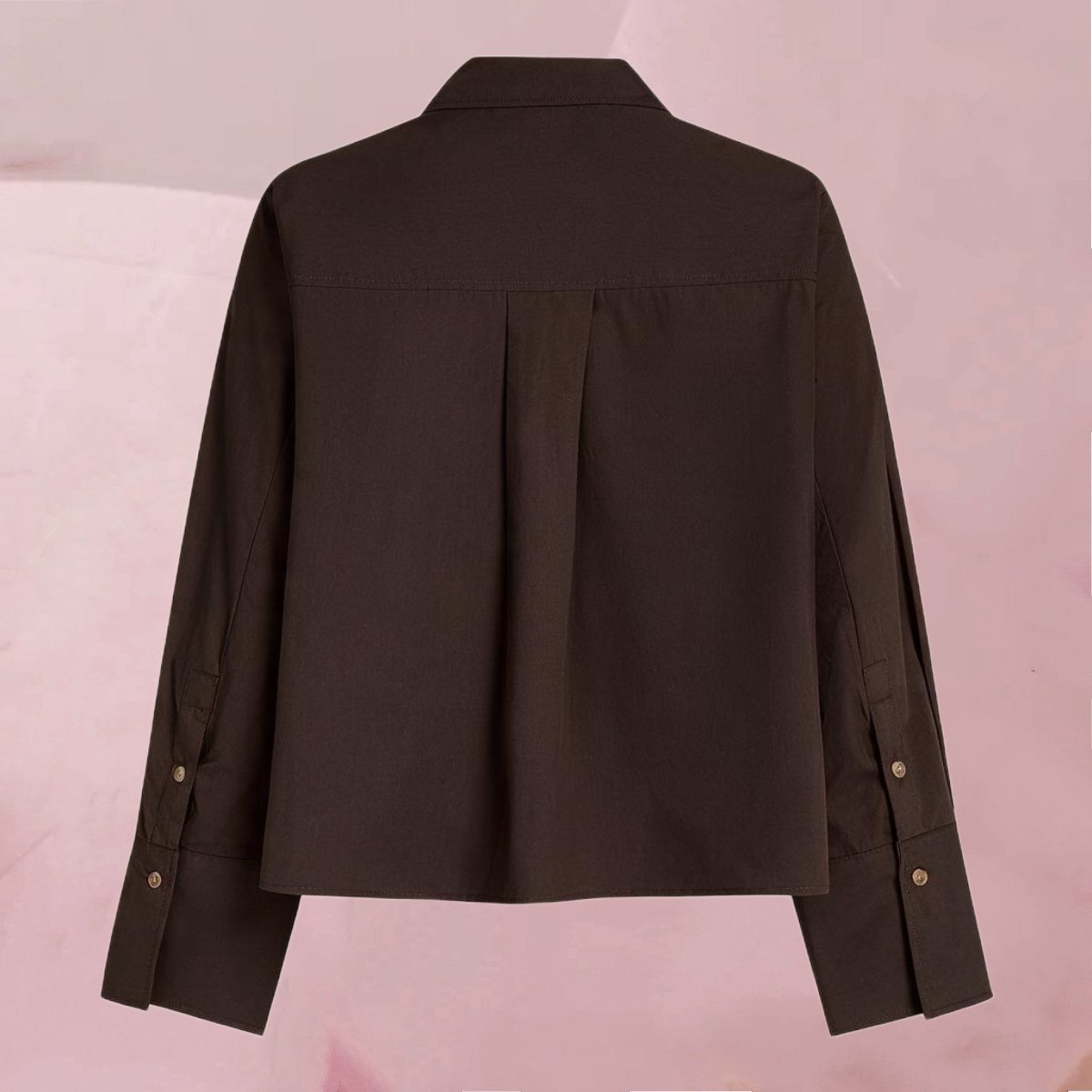 Hübsch lässige Bluse " Olivia Blouse Espresso" in einem warmen Dunkelbraun von Circle Of Trust