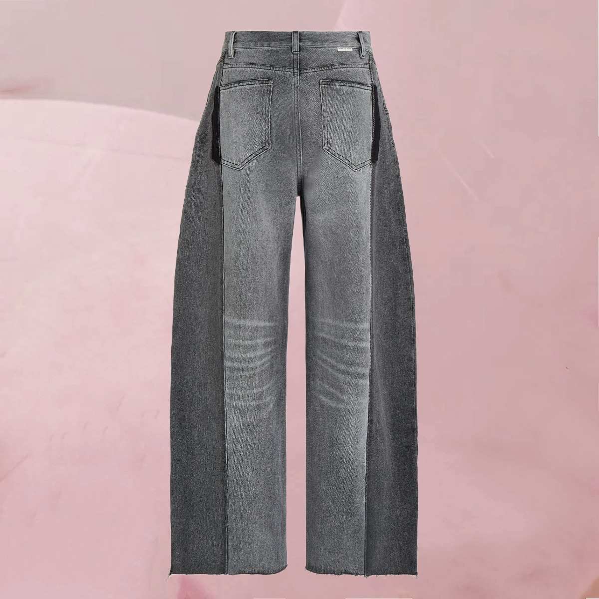 Fesche, knöchellange Jeans "Ryler Denim Cool Grey Wash" im Barrel-Style auf Grau von Circle Of Trust – Bild 3